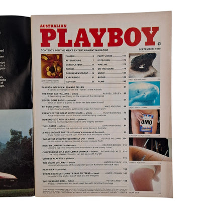 AUSTRALIAN PLAYBOY Magazine September 1979 Elizabeth Loveday / Kylie Foster