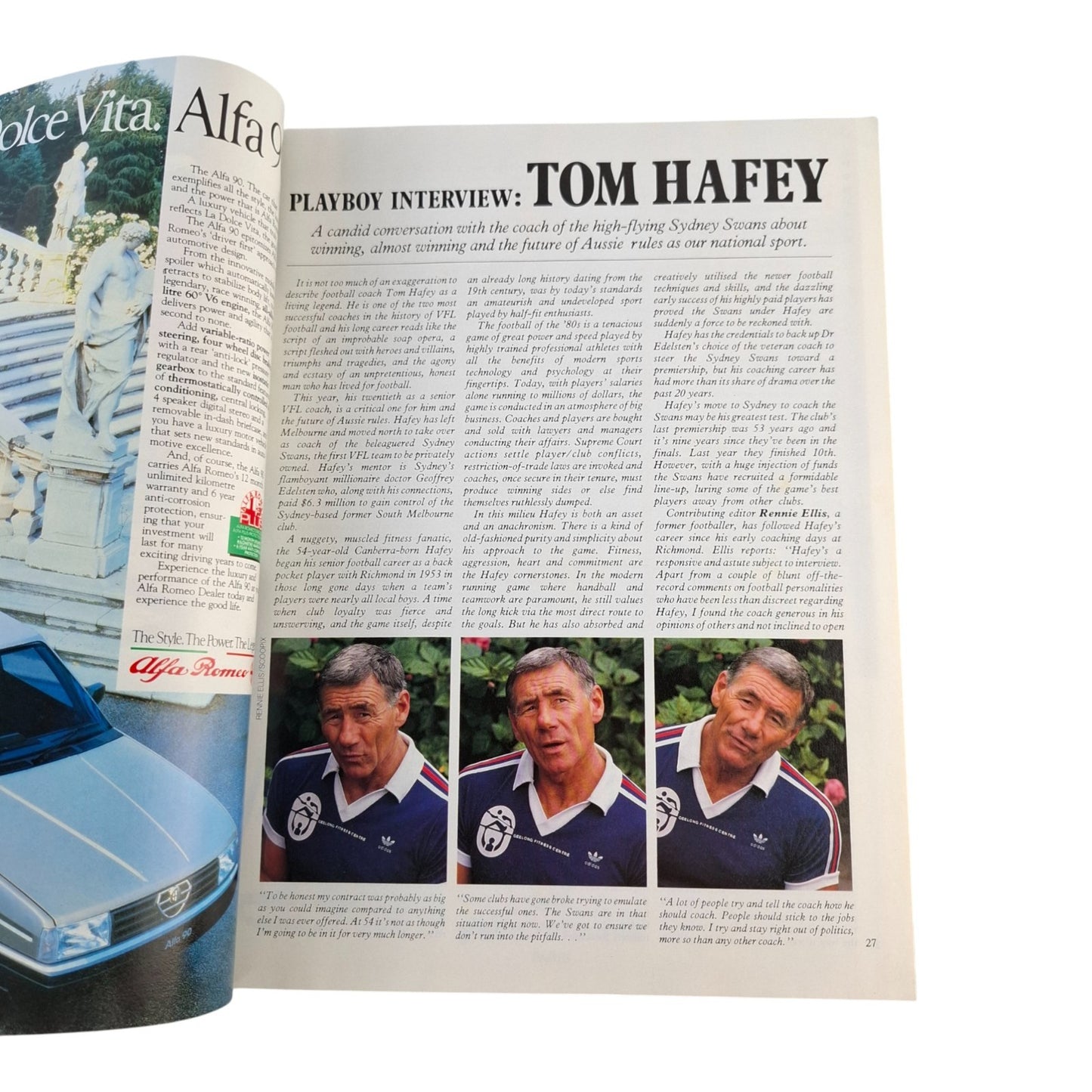 Australian Playboy Magazine August 1986 Michaela Probst Lisa Gauci