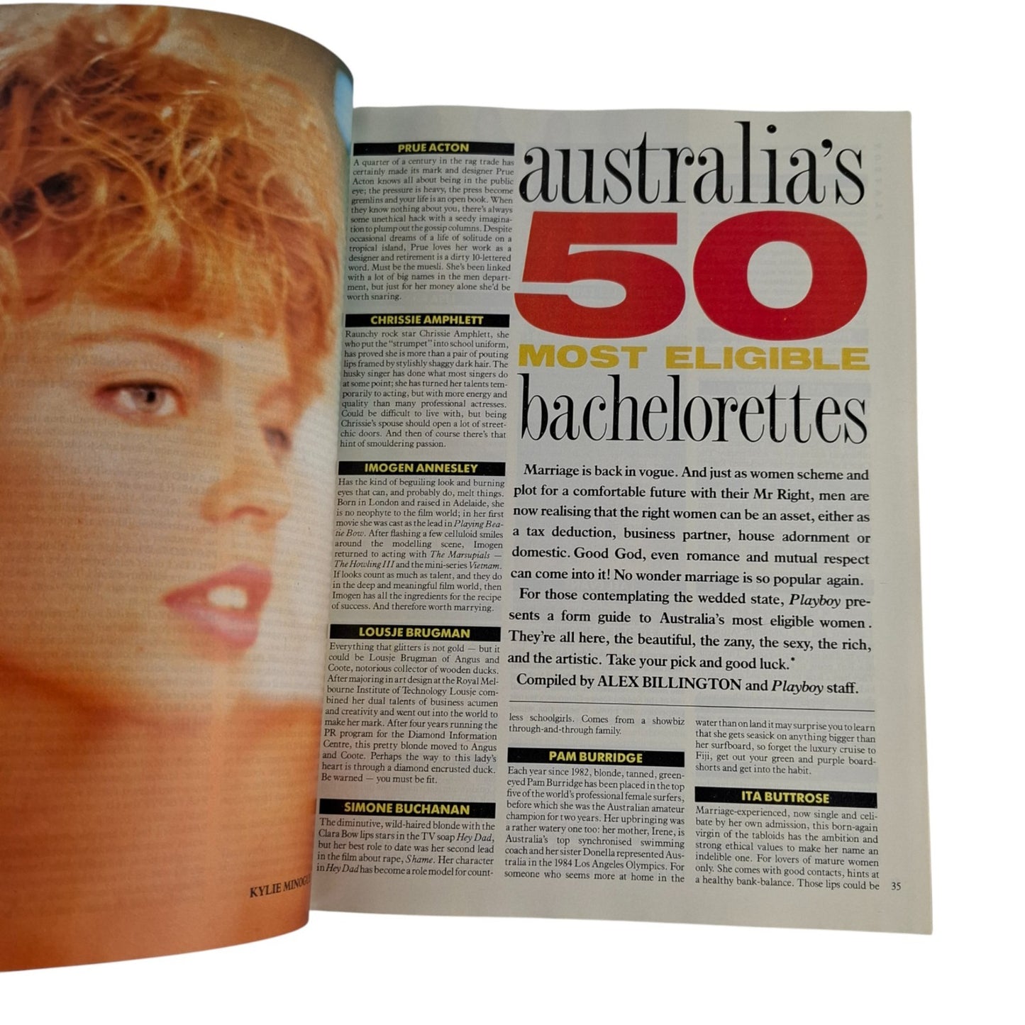 Australian Playboy Magazine January 1989 Kate Ceberano / Catrin Michelsen