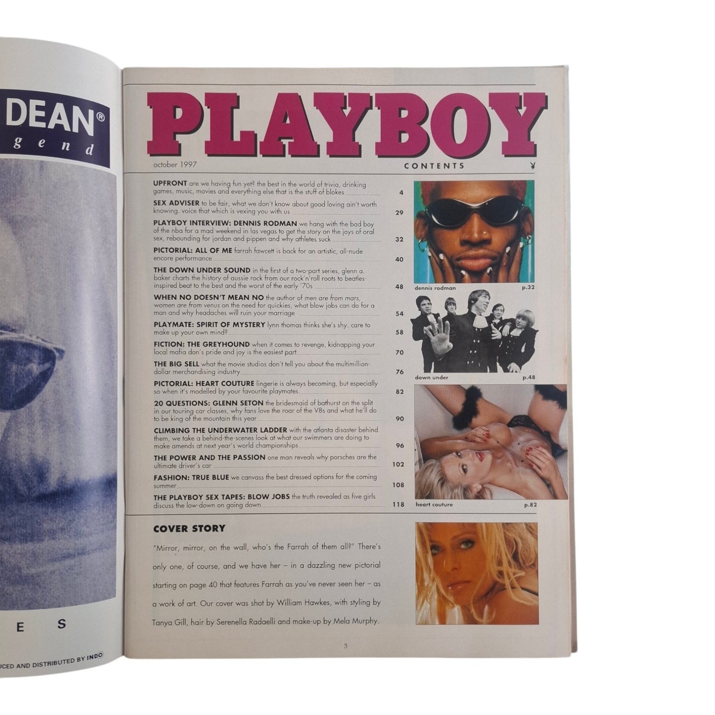 Australian Playboy Magazine October 1997 Farrah Fawcett / Lynn Thomas
