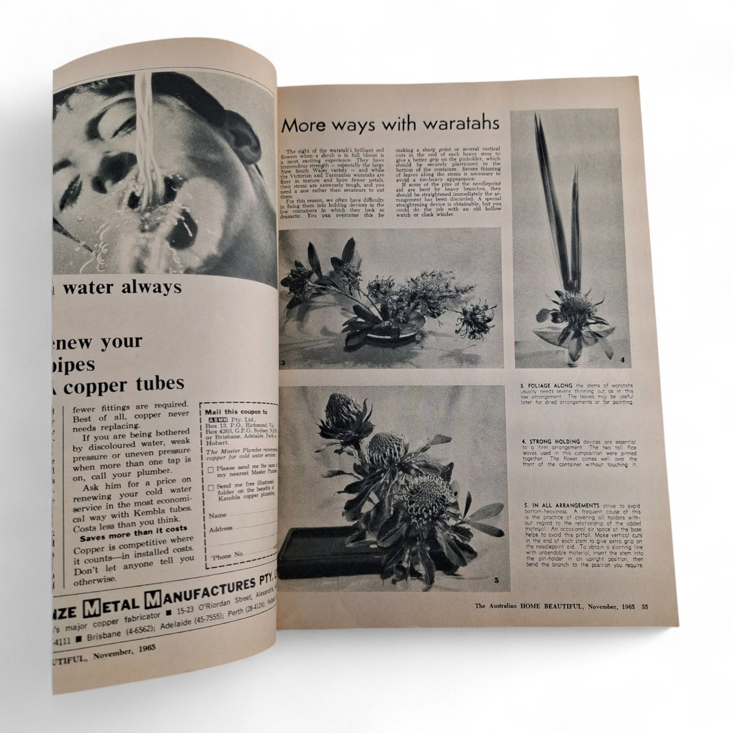 Australian Home Beautiful - November 1965 - Magazine