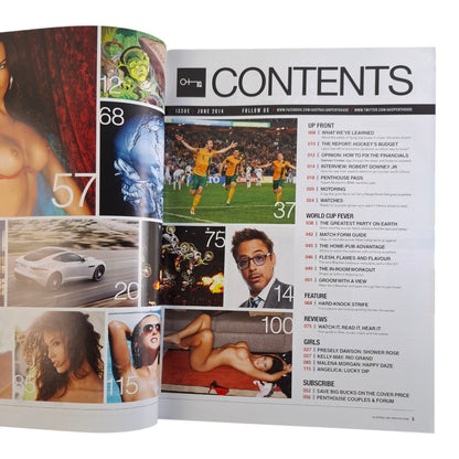 Australian Penthouse Magazine June 2014 Kelly May / Presely Dawson