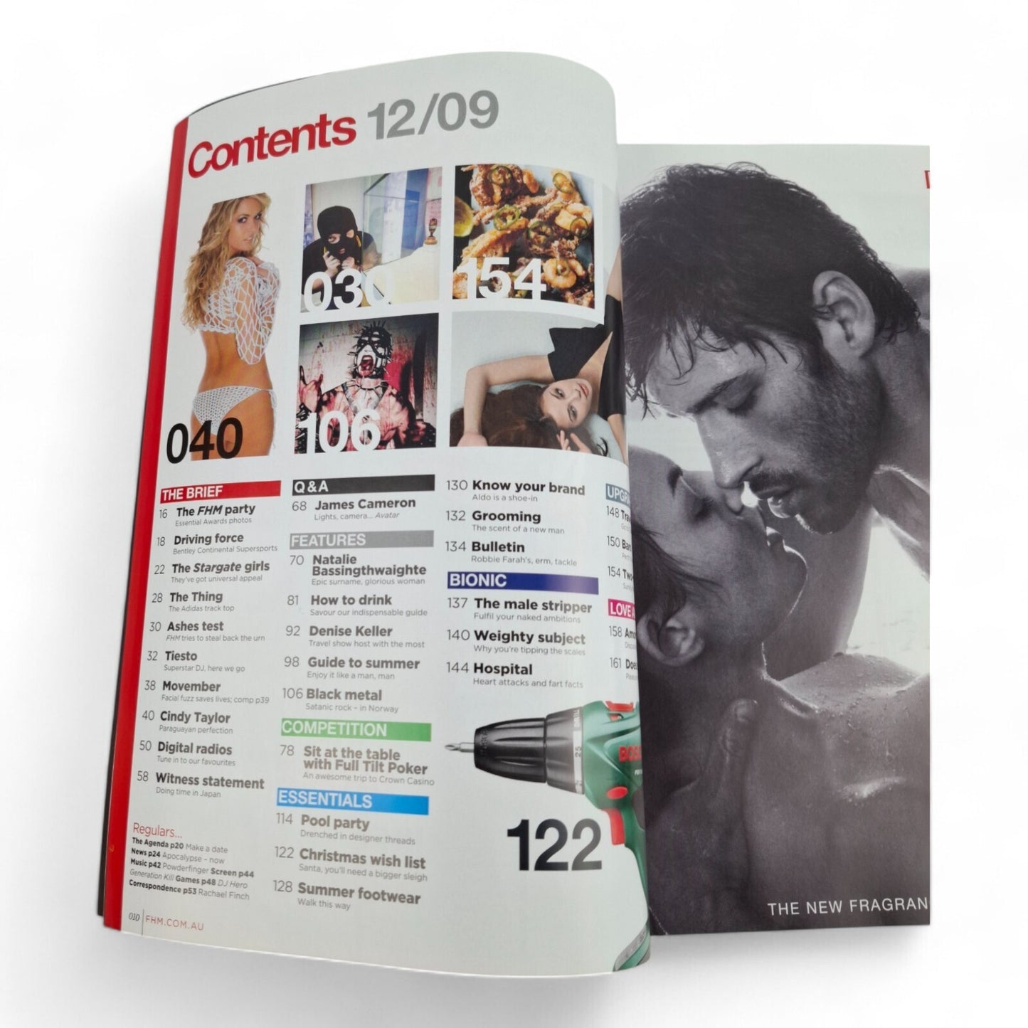 FHM Magazine December 2009 Natalie Bassingwaigthe