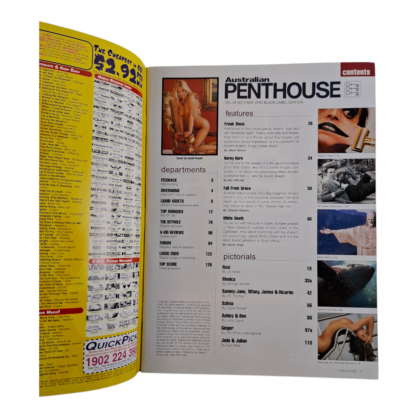 Australian Penthouse Magazine - Black Label May 2003 Szilvia / Ginger