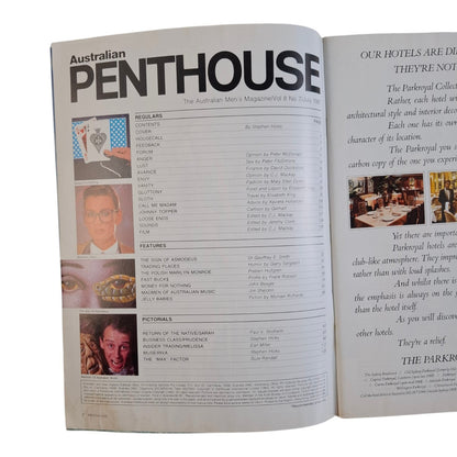 Australian Penthouse Magazine July 1987 Prudence Nicholl / Sarah Lipton.