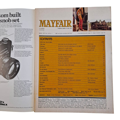 Mayfair Magazine Vol. 10 No. 3 March 1975 Eva Von Bork / Roxanne Brewer