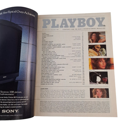 PLAYBOY MAGAZINE December 1989 Candice Bergen / Petra Verkaik