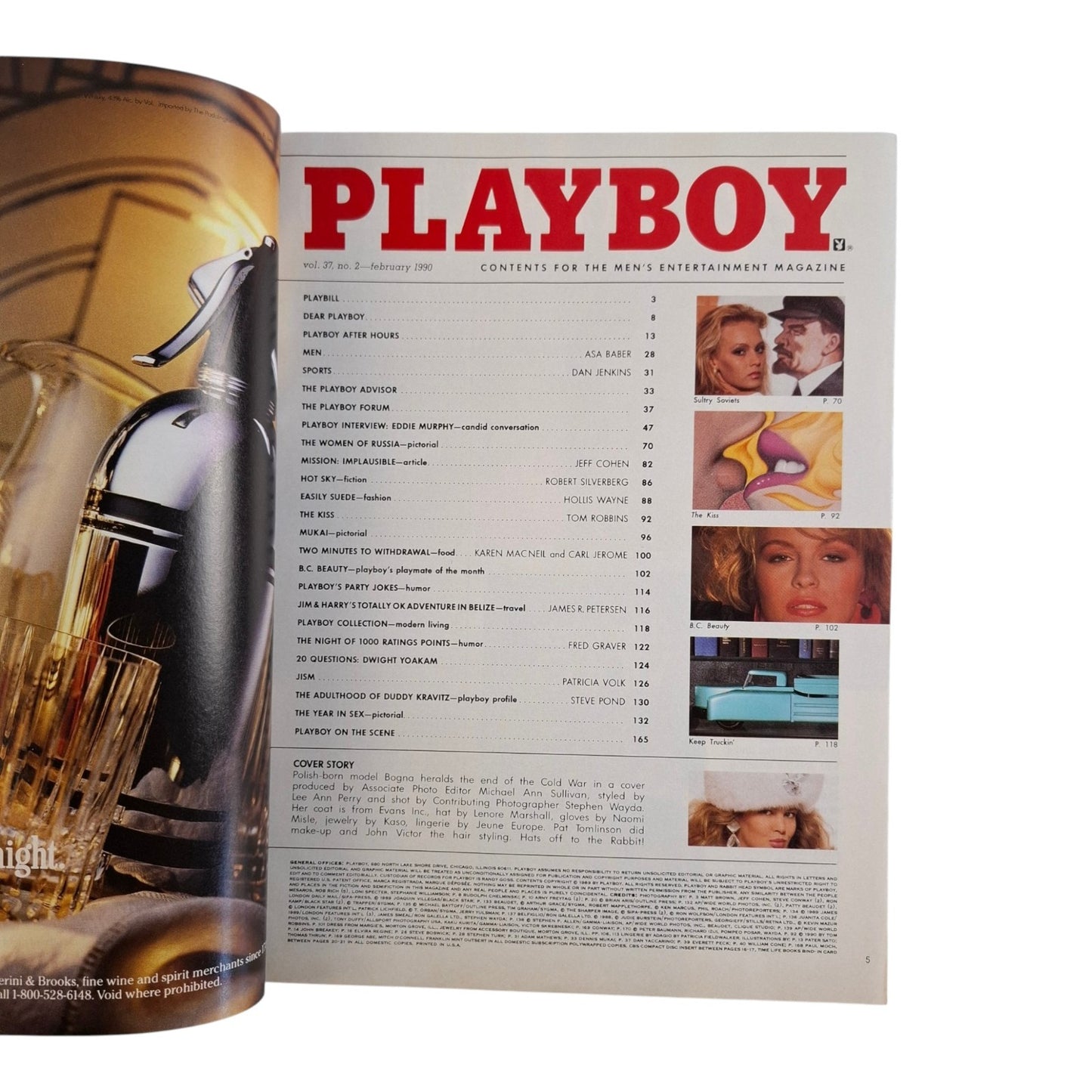 Playboy Magazine February 1990 Bogna Women of Russia / Pamela Anderson