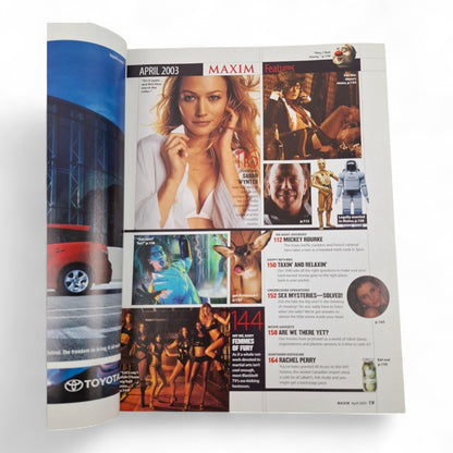 MAXIM Magazine U.S - April 2003 SARAH WYNTER