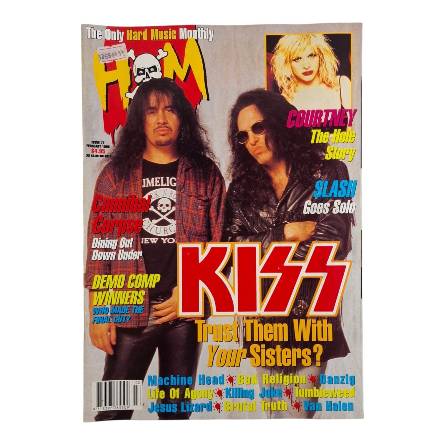 Hot Metal Magazine #72 February 1995 KISS / Canibal Corpse
