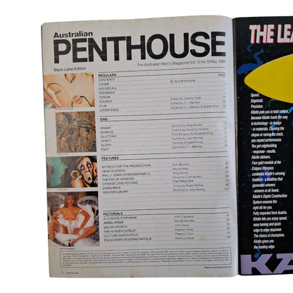 Australian Penthouse Magazine May 1989 Angie Burton / Stephanie