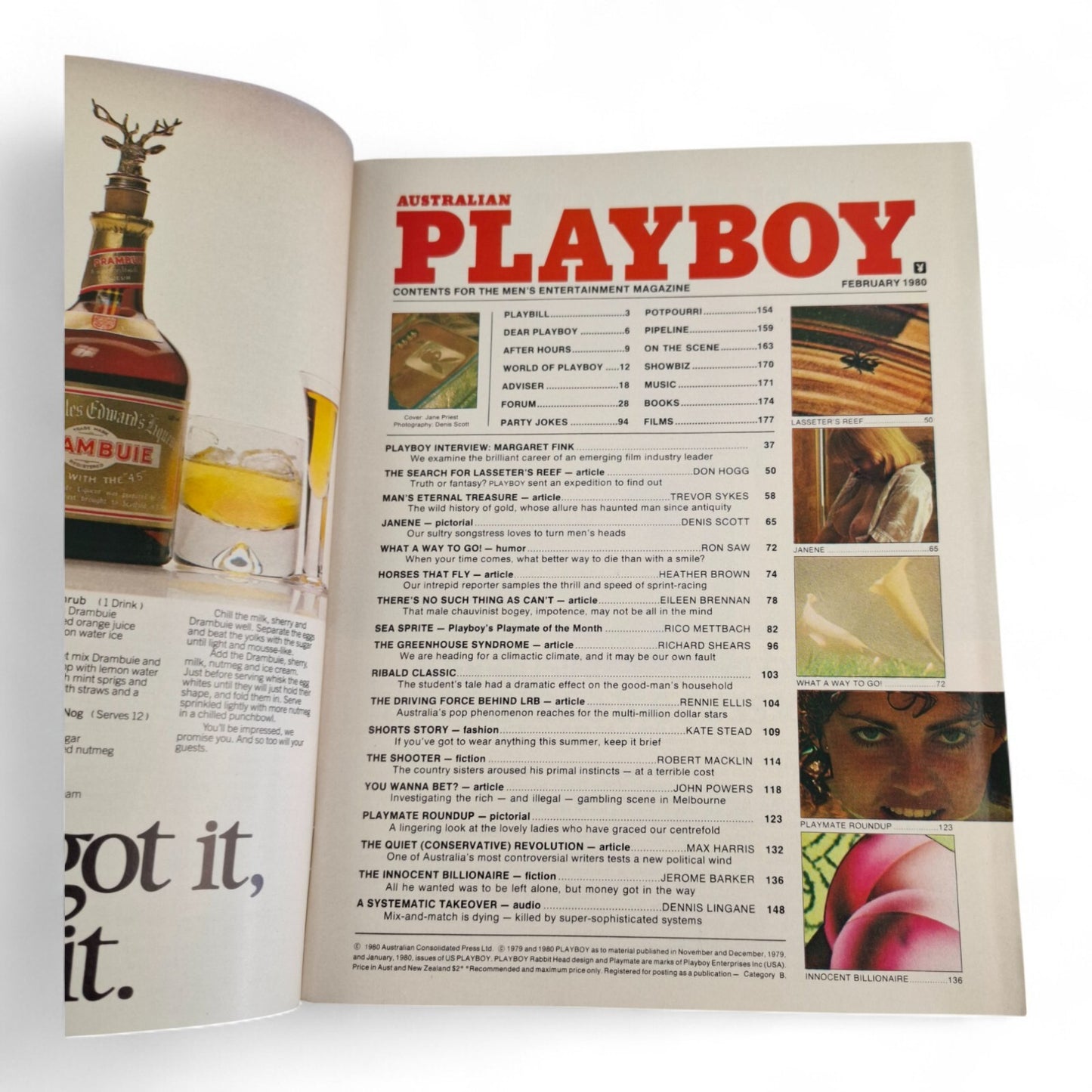 Vintage Australian Playboy Magazine February 1980 Jane Priest