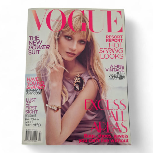 Vogue Australia Magazine October 2009 Anna Selezneva Cover EXCELLENT