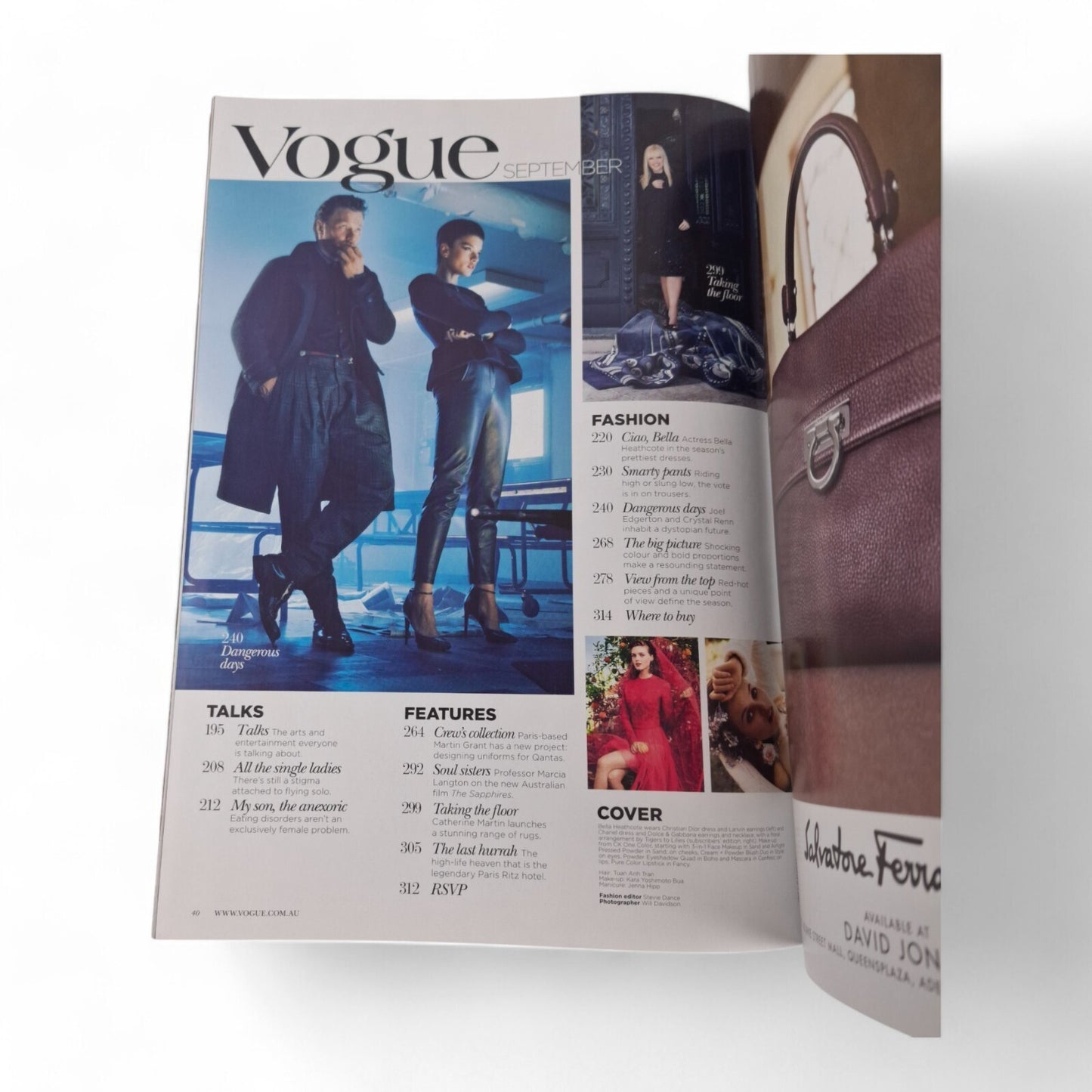 Vogue Australia Magazine September Bella Heathcote 2012