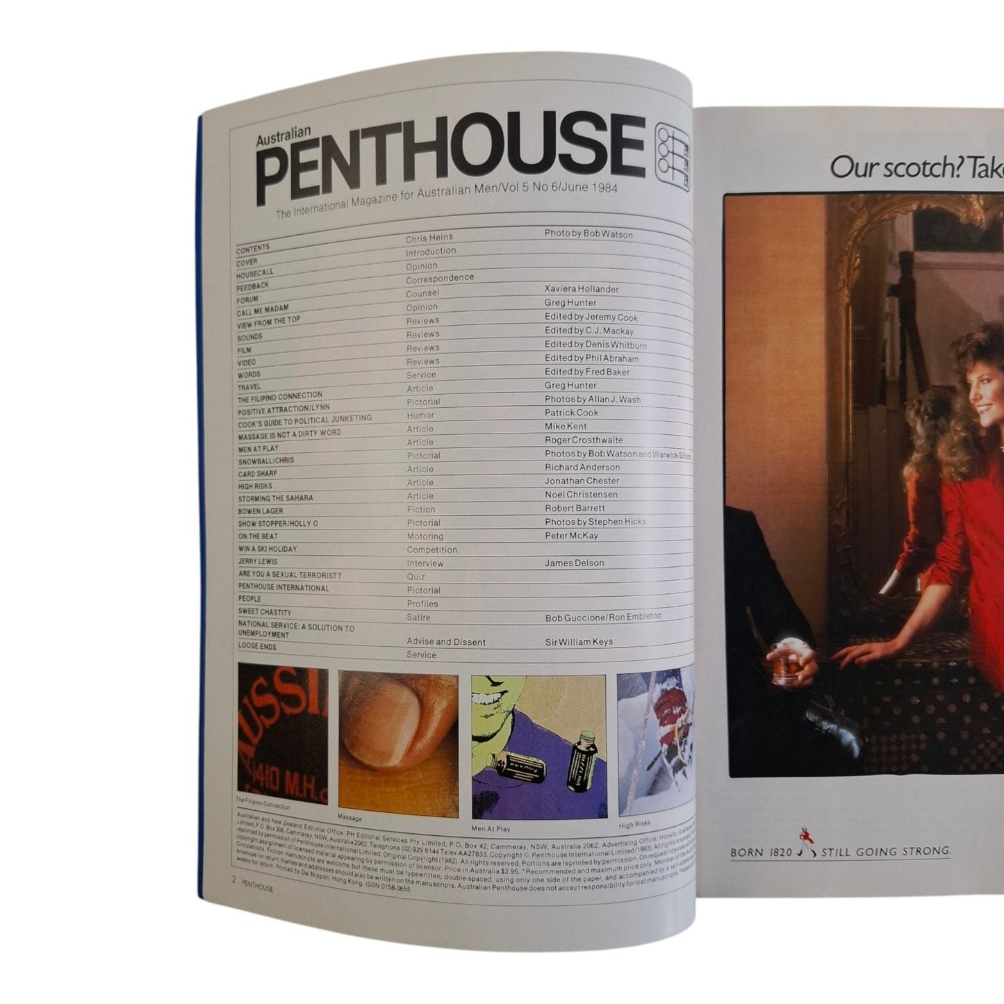 Australian Penthouse Magazine June 1984 Chris Heins / Holly-O