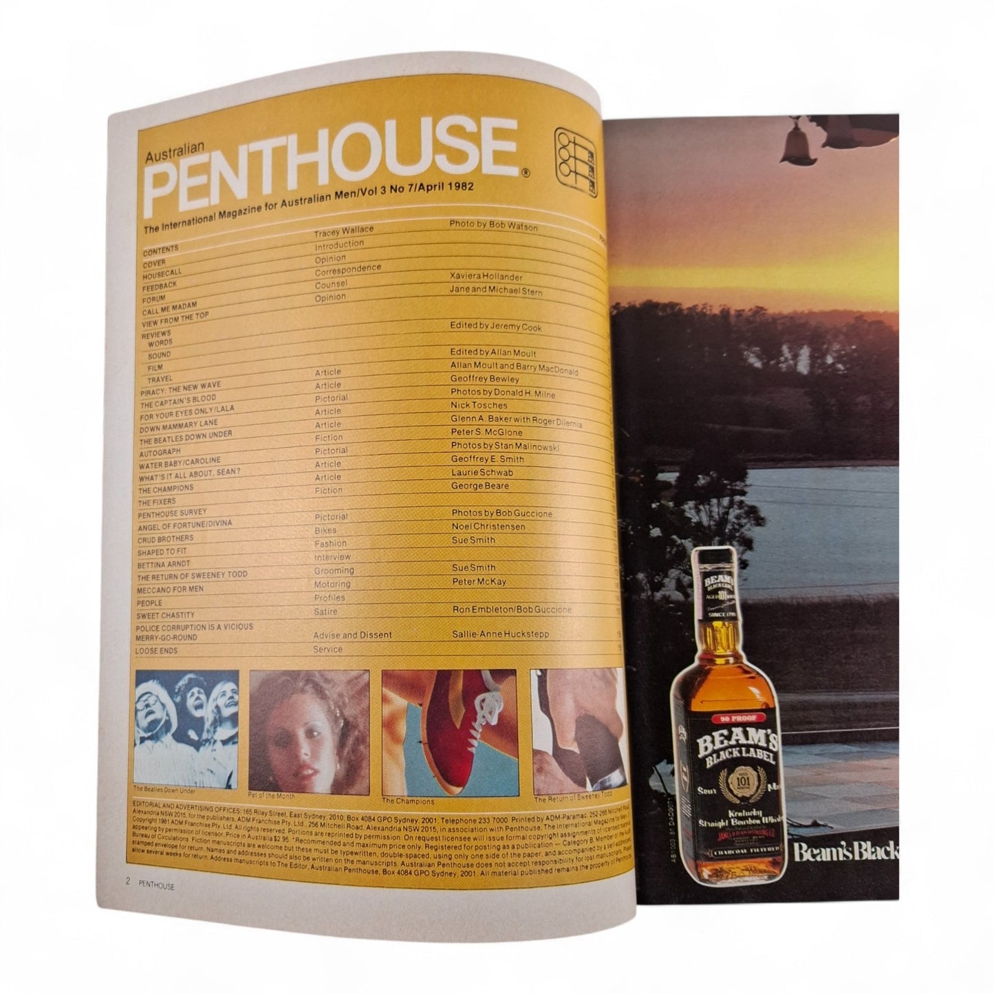 AUSTRALIAN PENTHOUSE April 1982 Vol. 3 No. 7 Men's Magazine Tracey Wallace