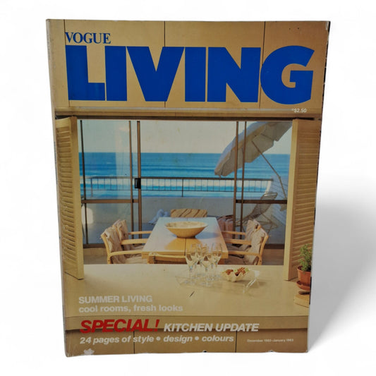 Vintage Vogue Living Australia Magazine - No. 6 December January 1982