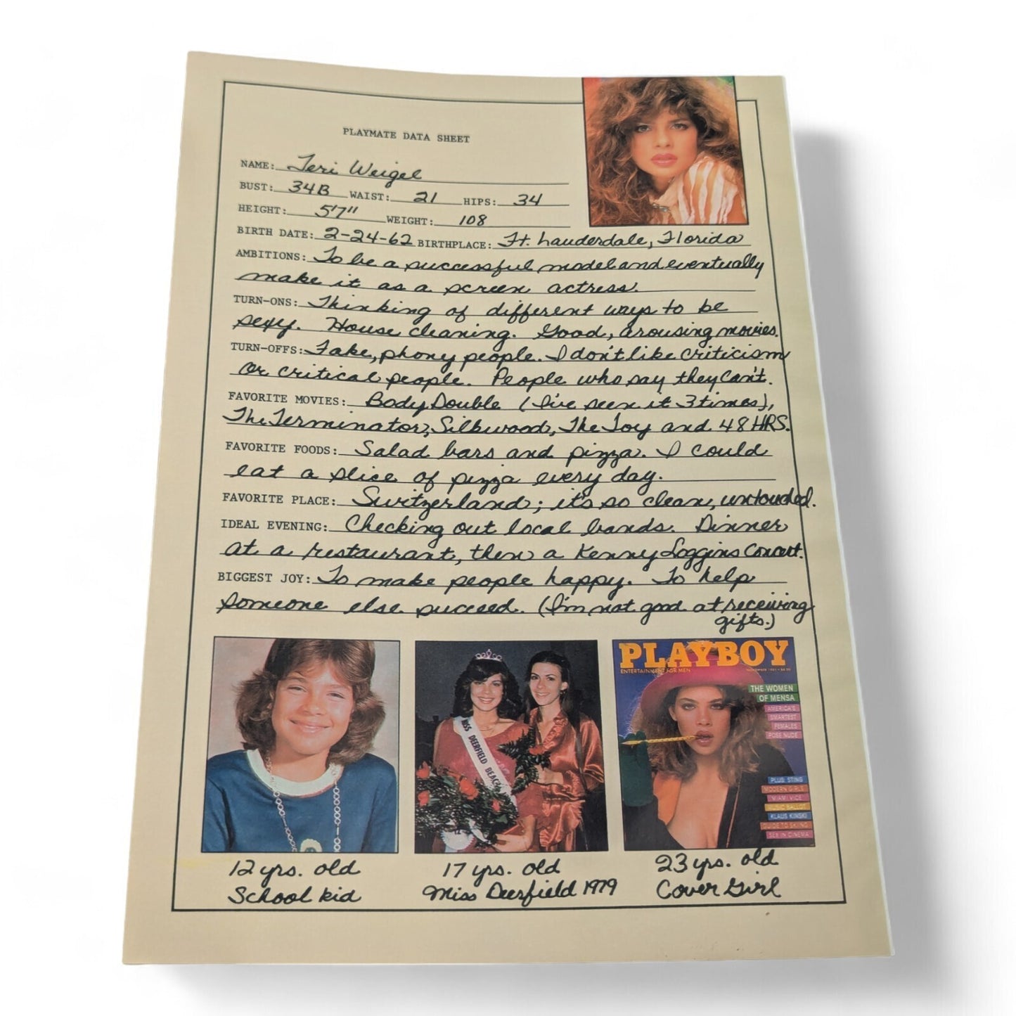 PLAYBOY MAGAZINE APRIL 1986 VICTORIA SELLERS COVER - Complete