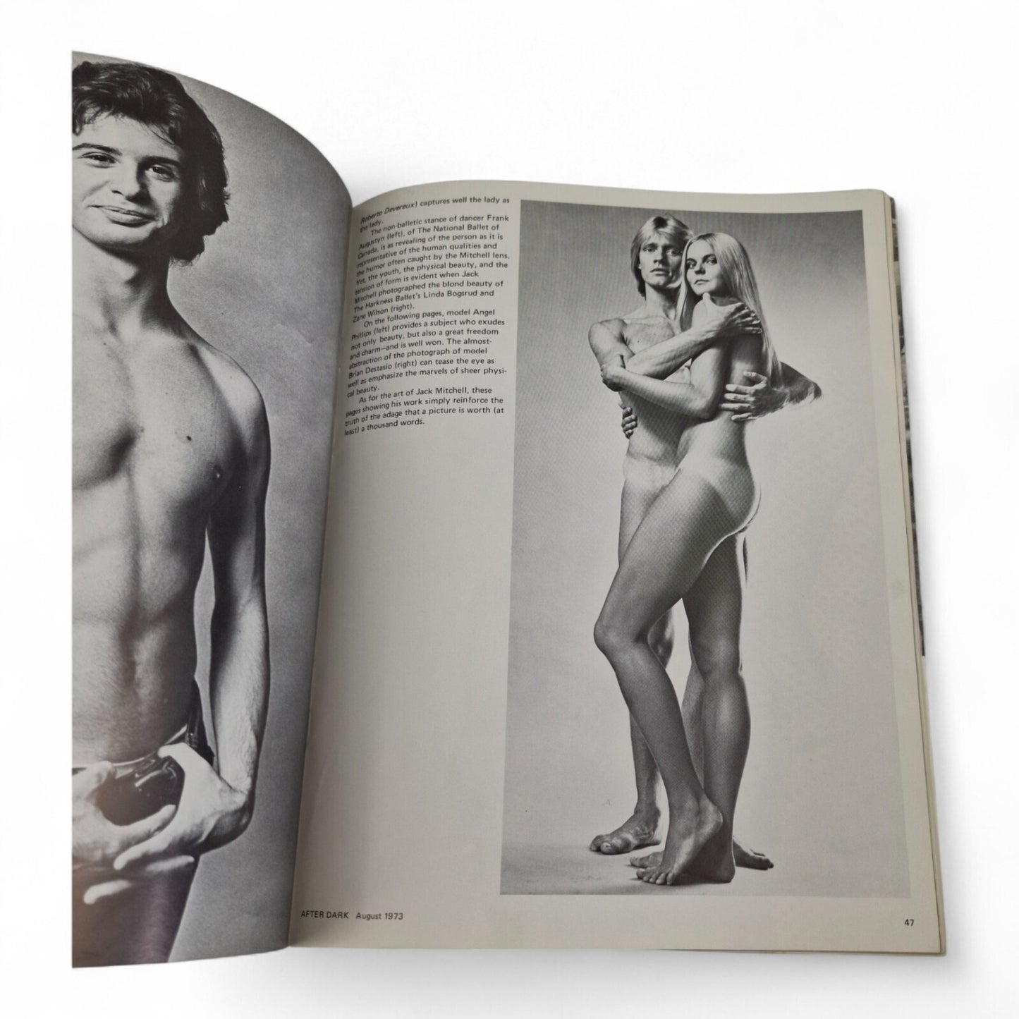 AFTER DARK magazine August 1973 Men's Gay culture film theater photos