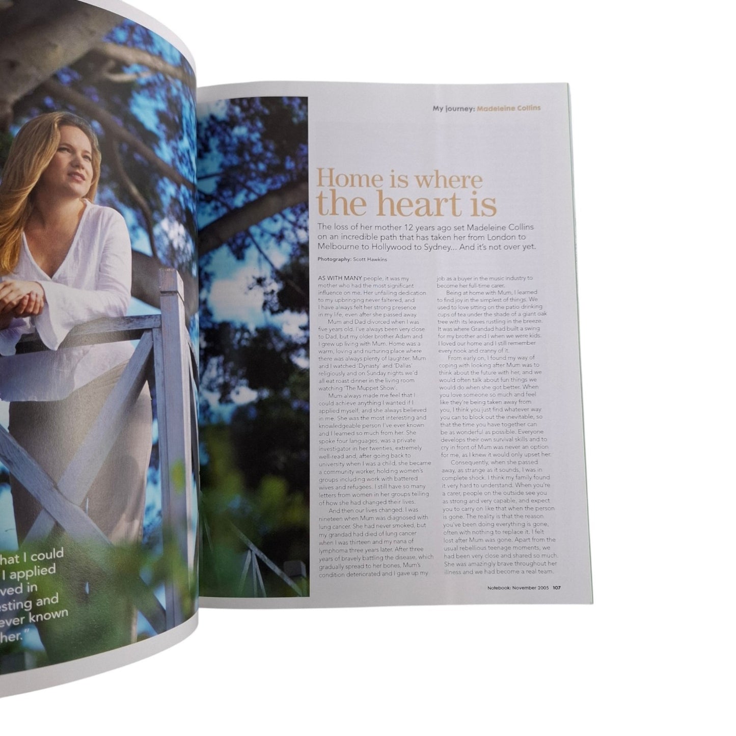 Notebook: Ideas For Living Magazine Australia November 2005 Vol. 1 No. 3