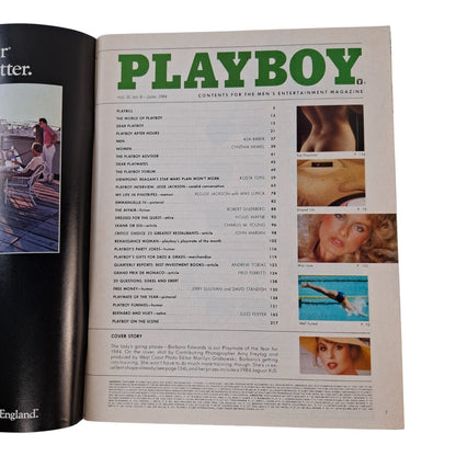 PLAYBOY MAGAZINE June 1984 Barbara Edwards / Tricia Lange