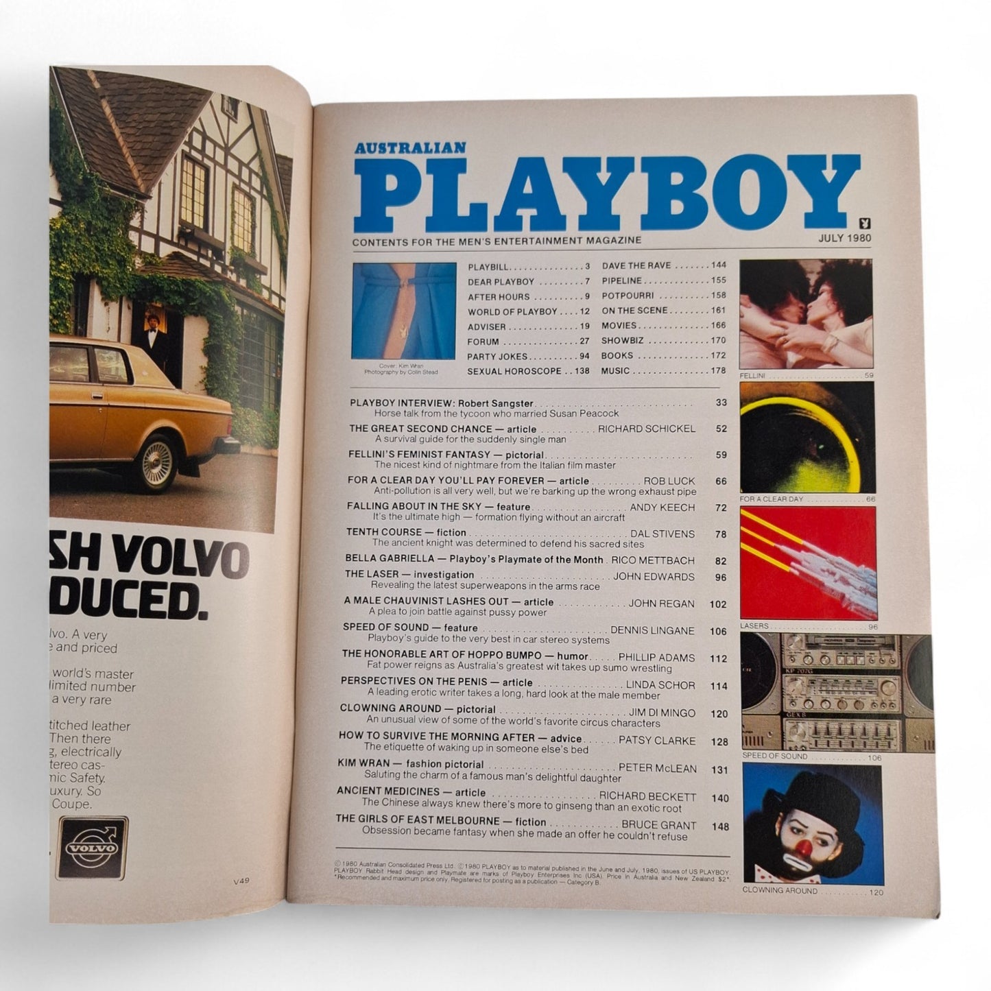 AUSTRALIAN PLAYBOY Magazine July 1980 Kim Wran Gabriella Monti