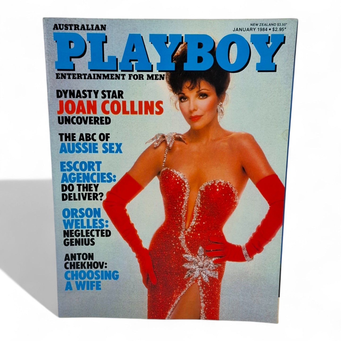 Australian Playboy Magazine January 1984 Veronica Gamba Joan Collins