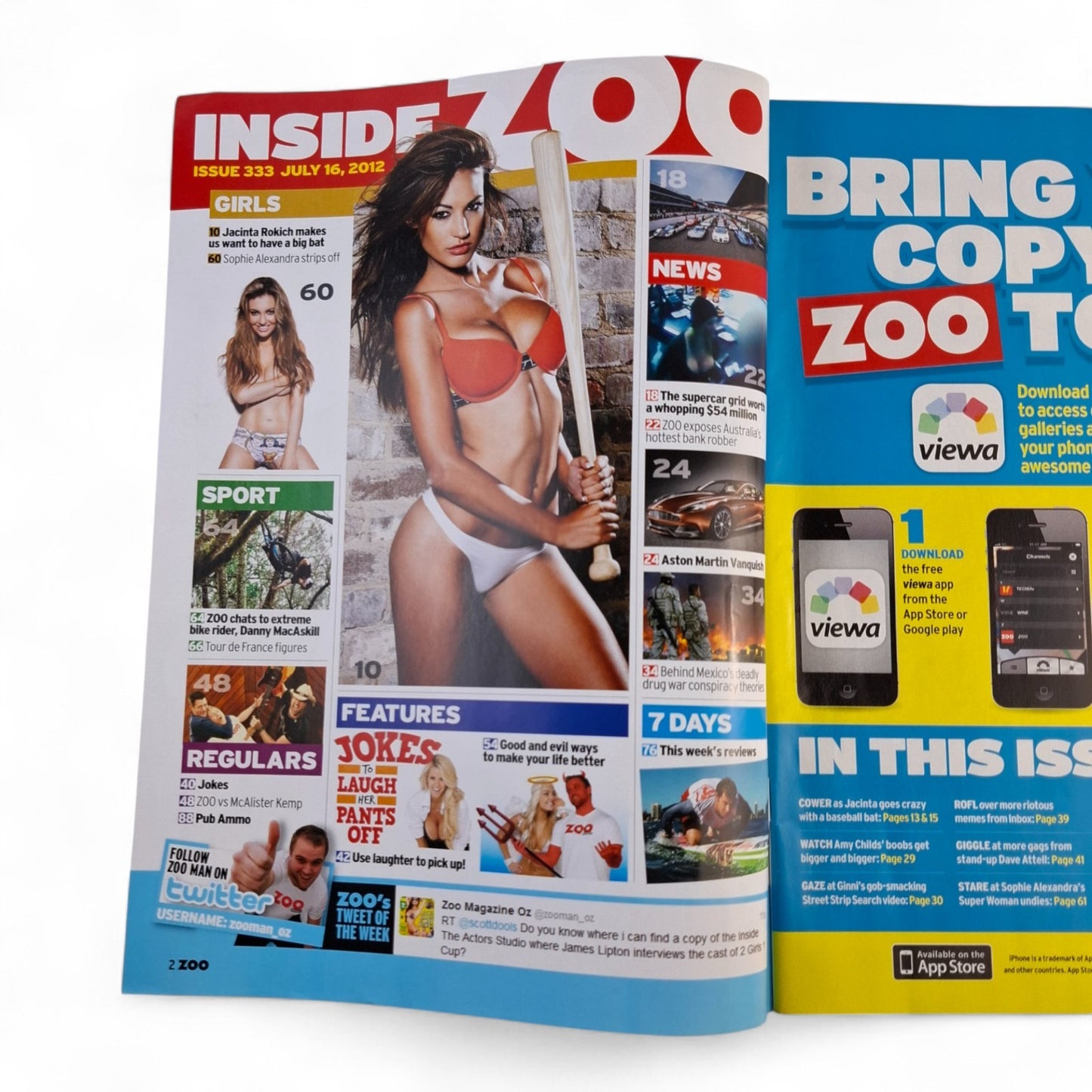 ZOO Weekly Magazine Australia #333 July 2012 Jacinta Rokich