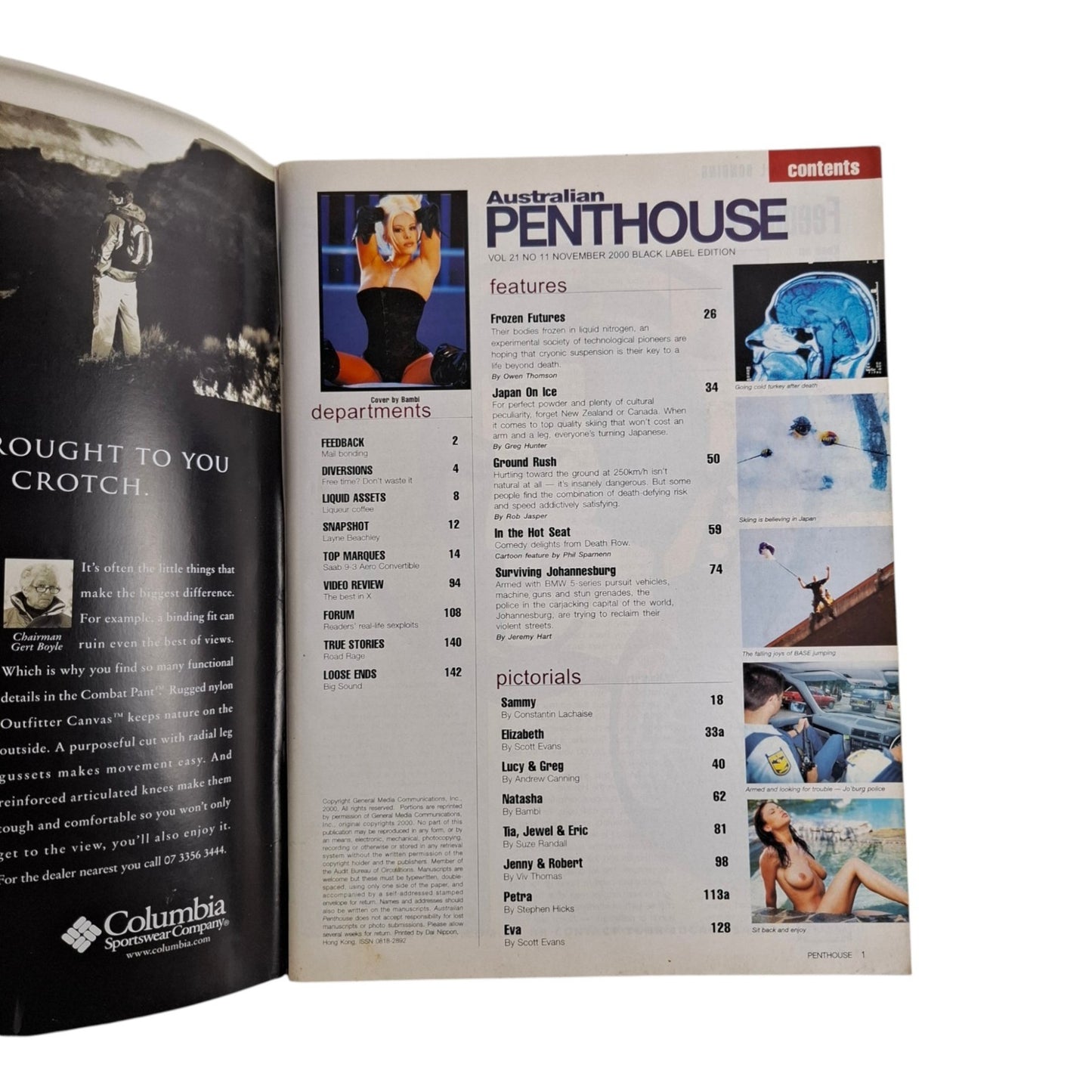 Australian Penthouse Magazine November 2000 Natasha