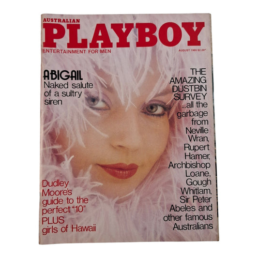 Australian Playboy Magazine August 1980 Susie Stark / Abigail