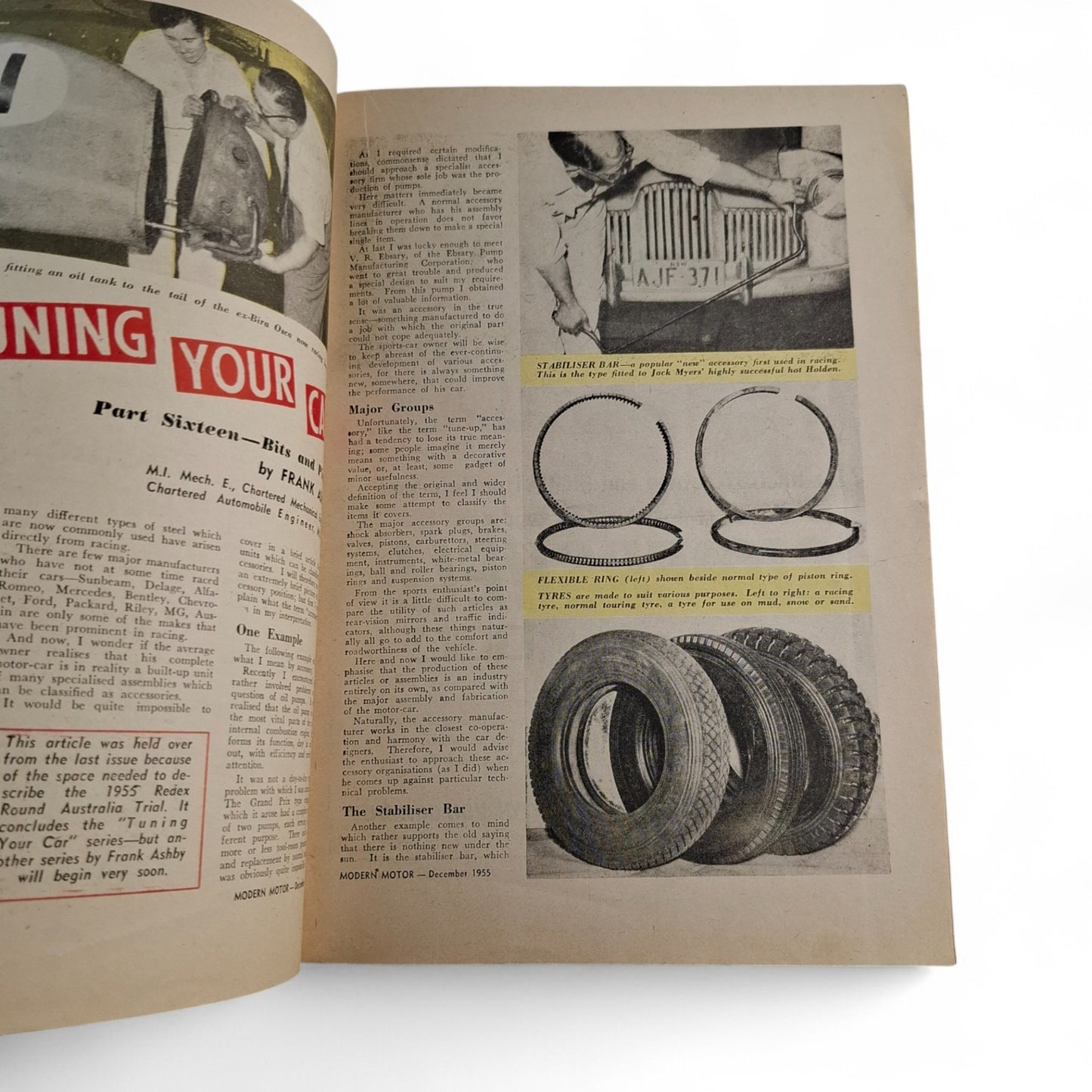 Modern Motor Magazine December 1955 Jaguar / MG