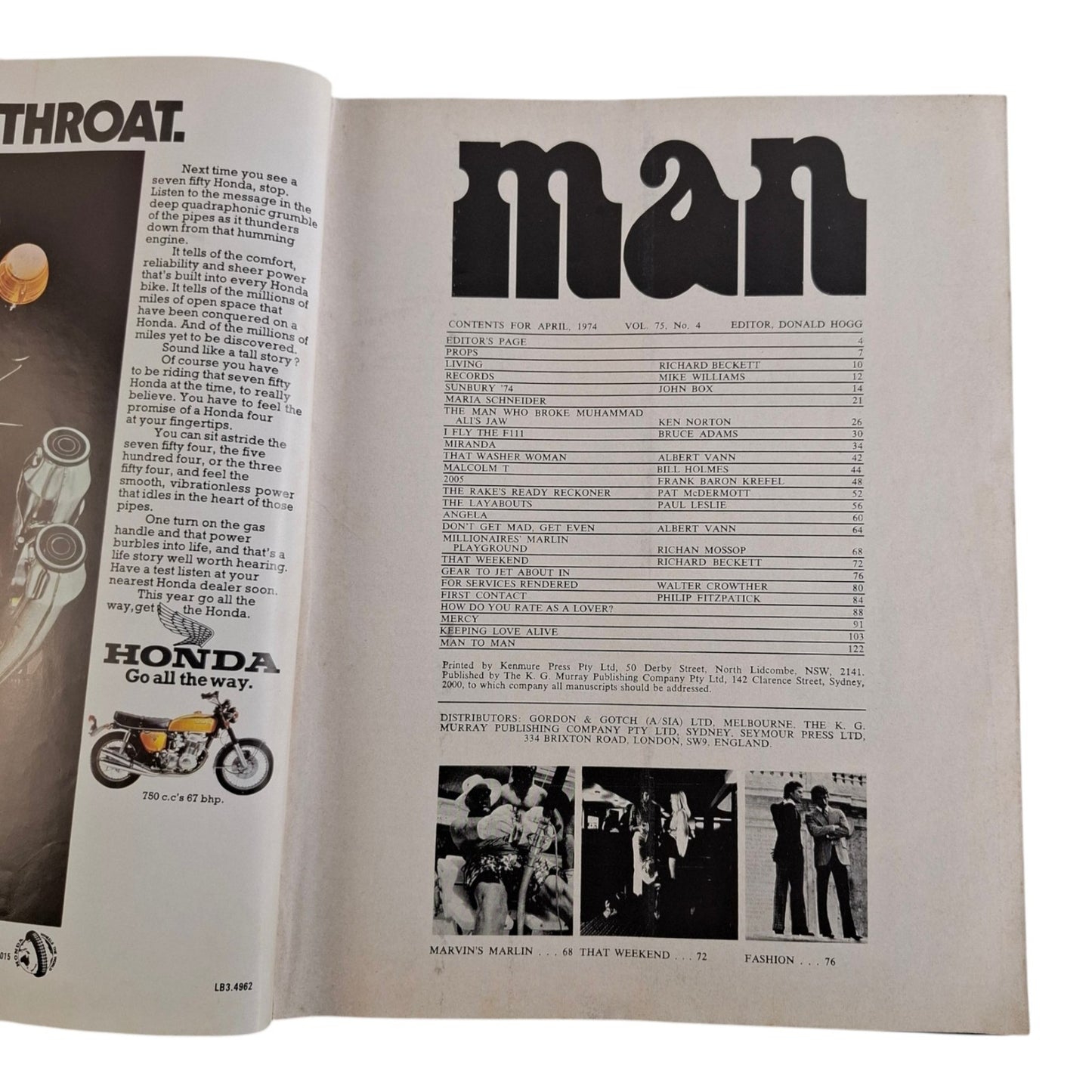 Man Magazine April 1974 Miranda / Mercy Nilsson