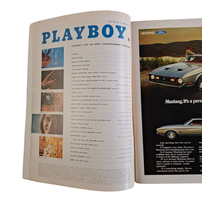 Playboy Magazine March 1971 Peggy Smith / Cynthia Hall