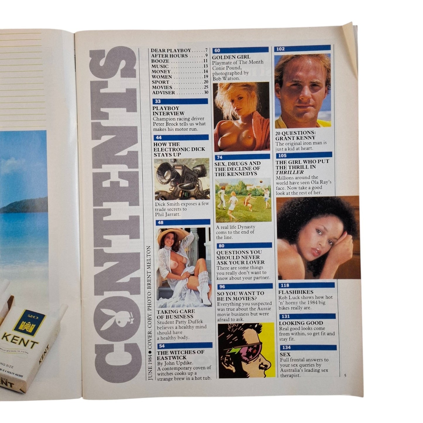 Australian Playboy Magazine February 1984 Coby / Conie Pound