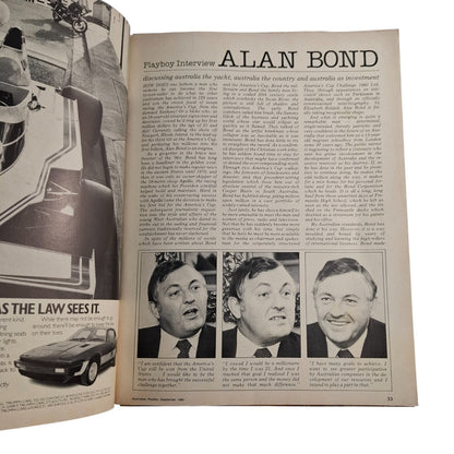 Australian Playboy September 1980 Bo Derek Maree Jonsson Magazine