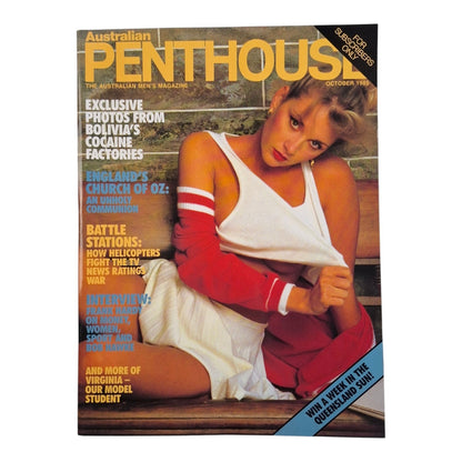 AUSTRALIAN PENTHOUSE Magazine October 1985 Virginia Kelly / Angela Nicholas