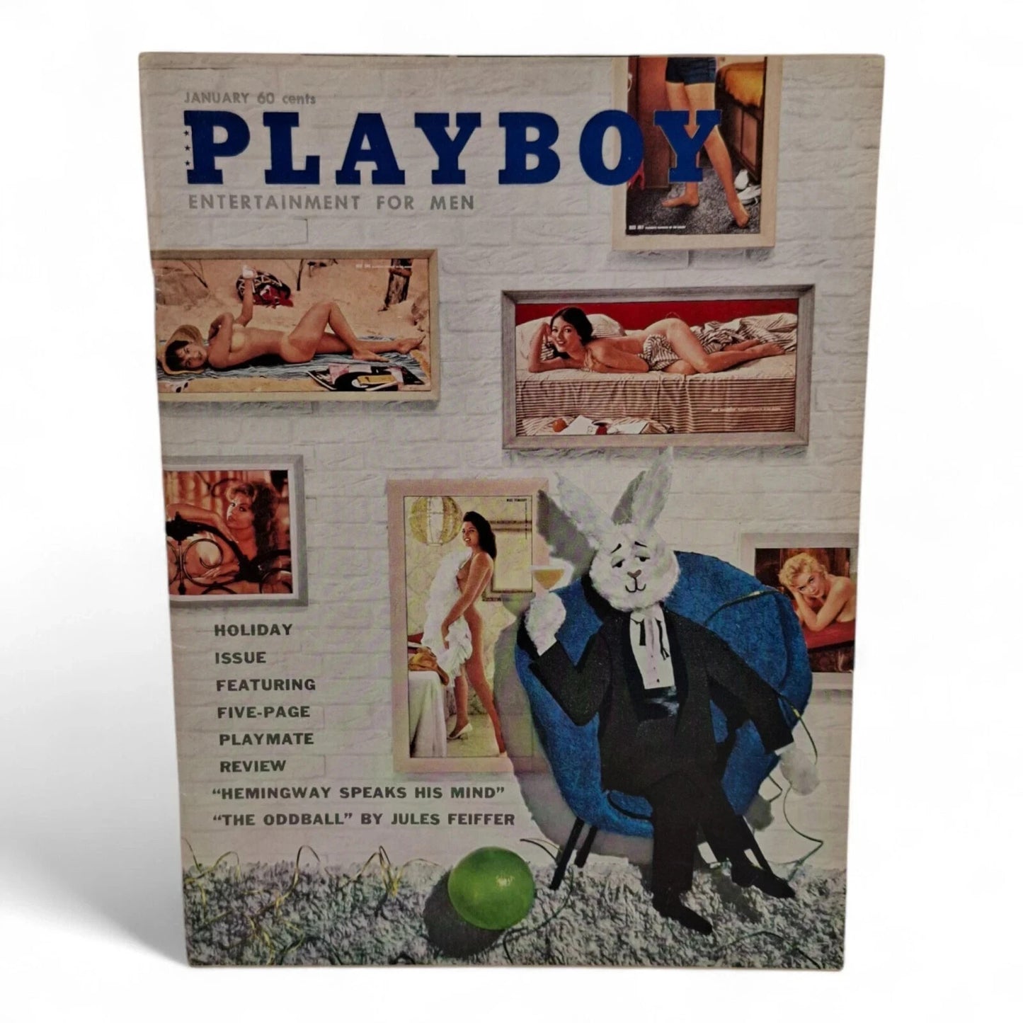 PLAYBOY MAGAZINE Holiday Issue 1961 Complete