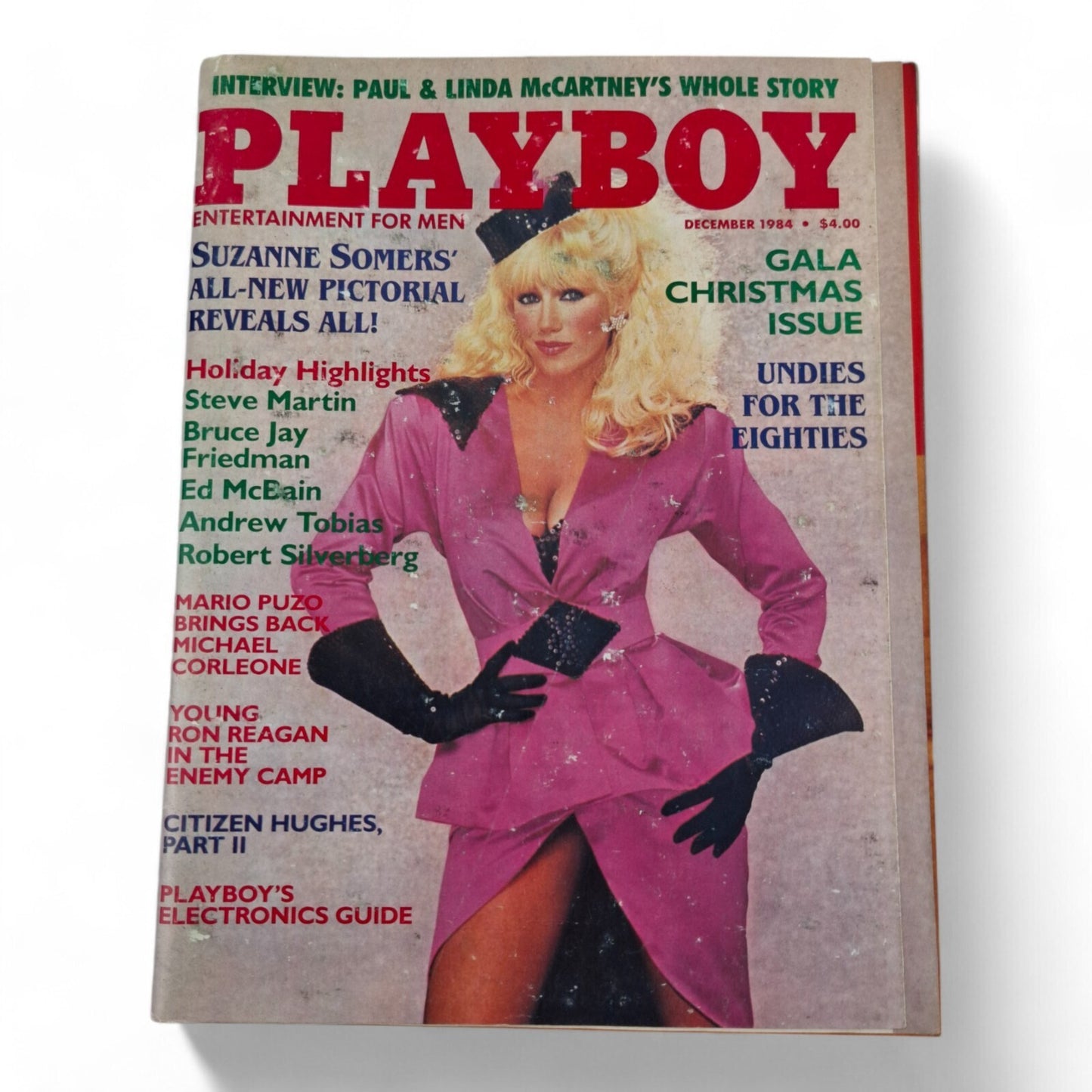 PLAYBOY MAGAZINE December 1984 Suzanne Somers / Karen Velez