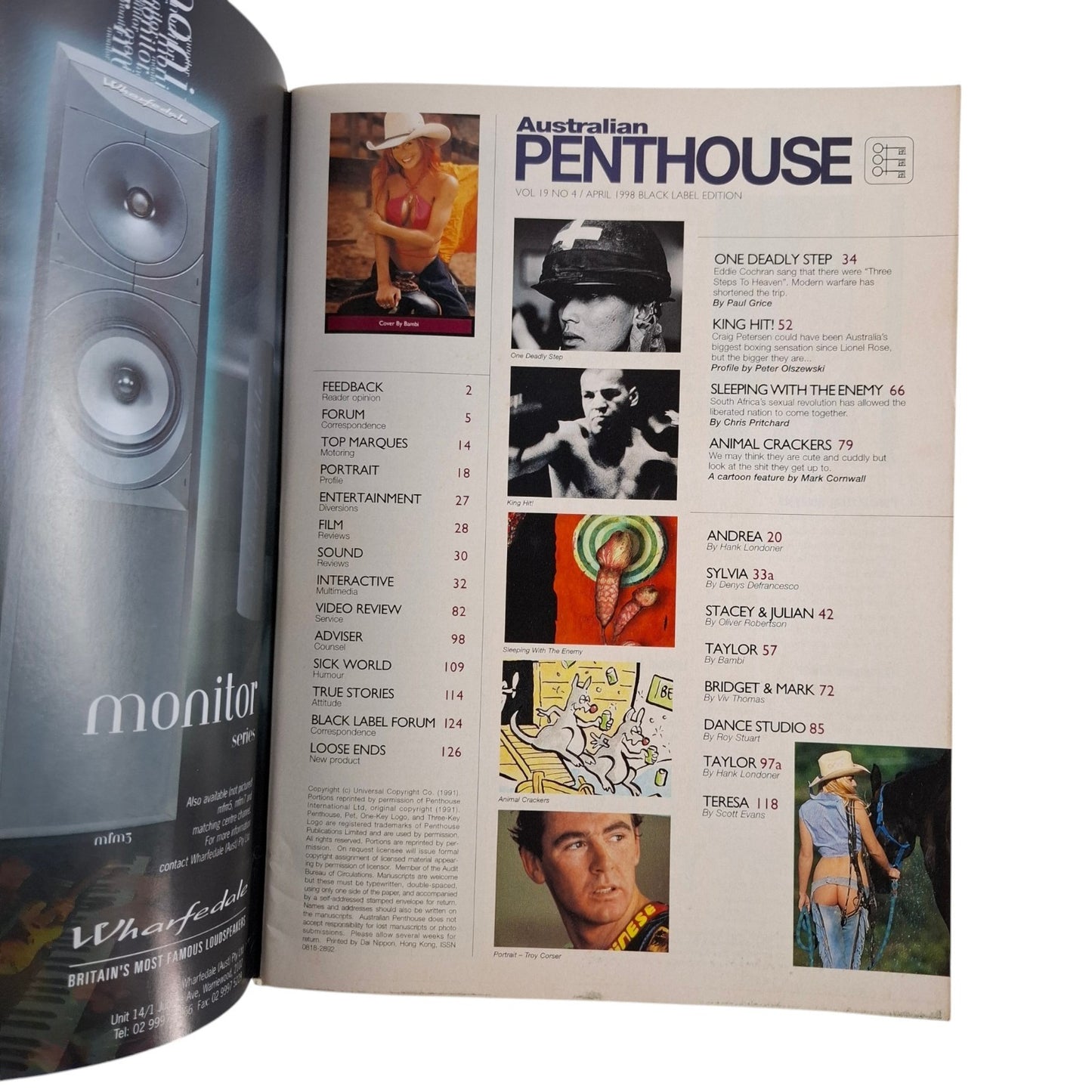 Australian Penthouse Magazine April 1998 Taylor St. James / Sylvia Linden