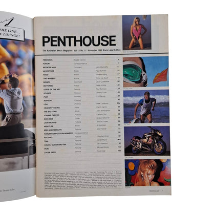 Australian Penthouse Magazine November 1992 Joanne Capper / Lisa Brooks