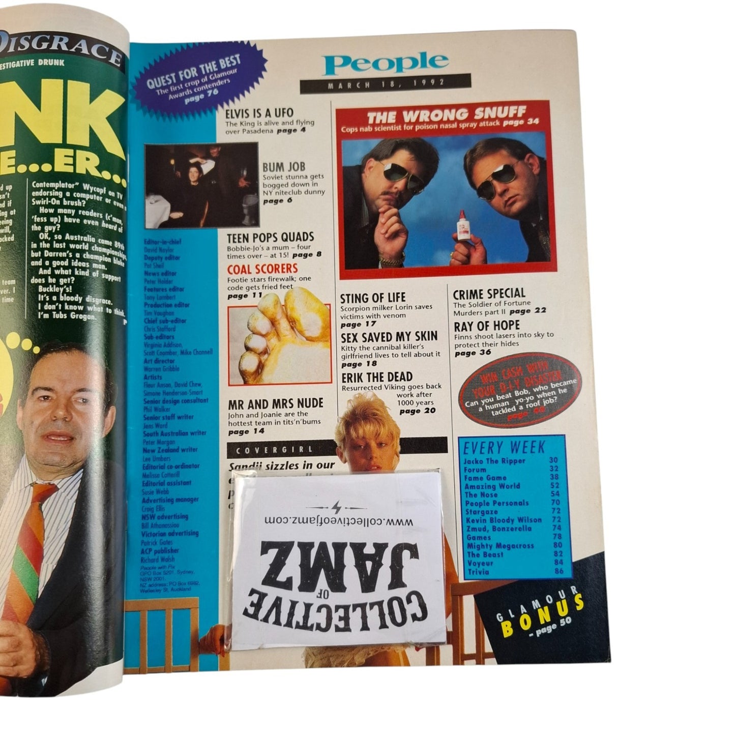 Australian People With Pix Magazine March 1992 Sandii Devlin