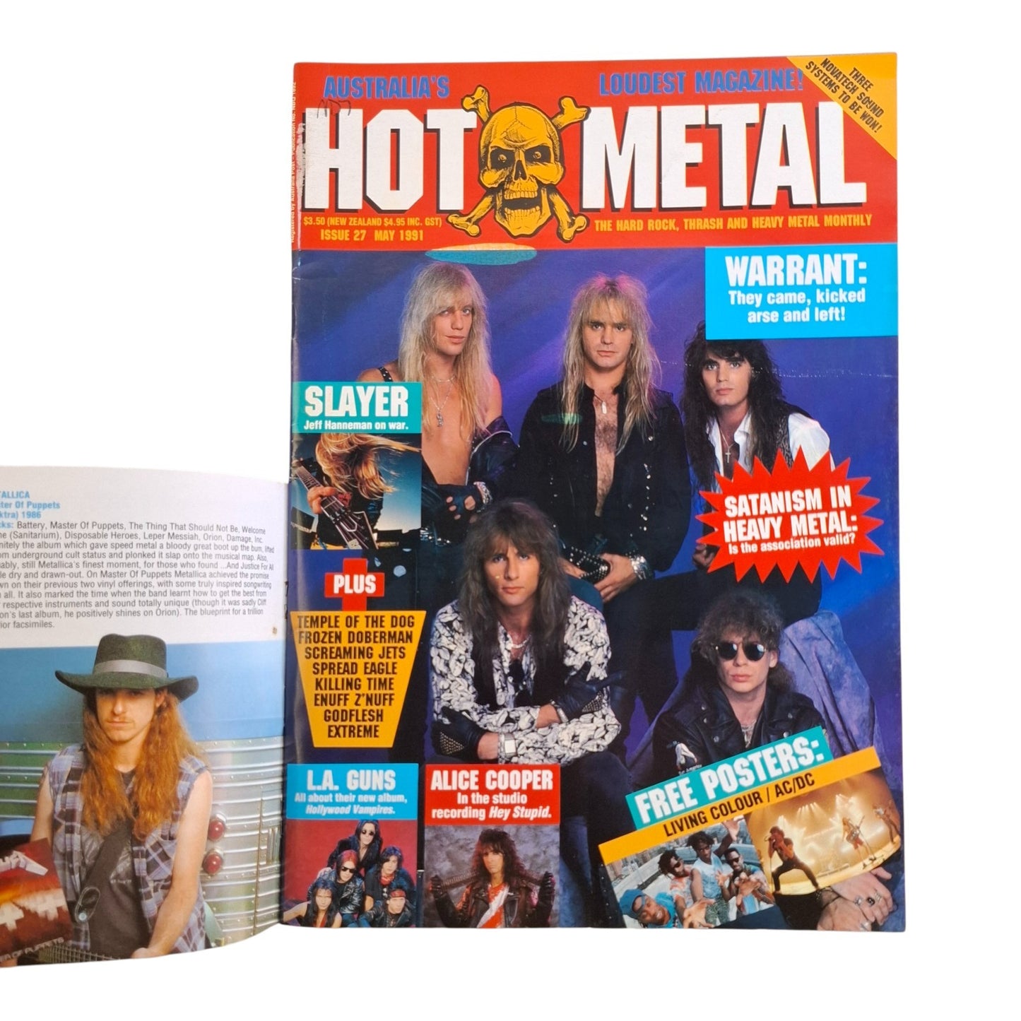 Hot Metal #27 Music Magazine May 1991 Slayer / Warrant