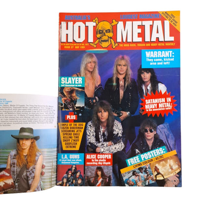 Hot Metal #27 Music Magazine May 1991 Slayer / Warrant