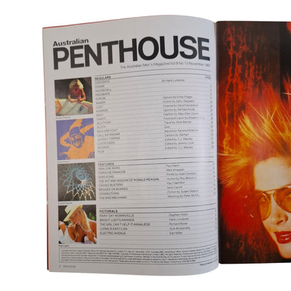 Australian Penthouse Magazine November 1987 Amanda Wolfe / Elle Anthony