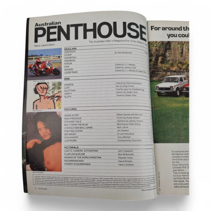 Australian Penthouse Magazine - Black Label March 1989 Complete Playboy