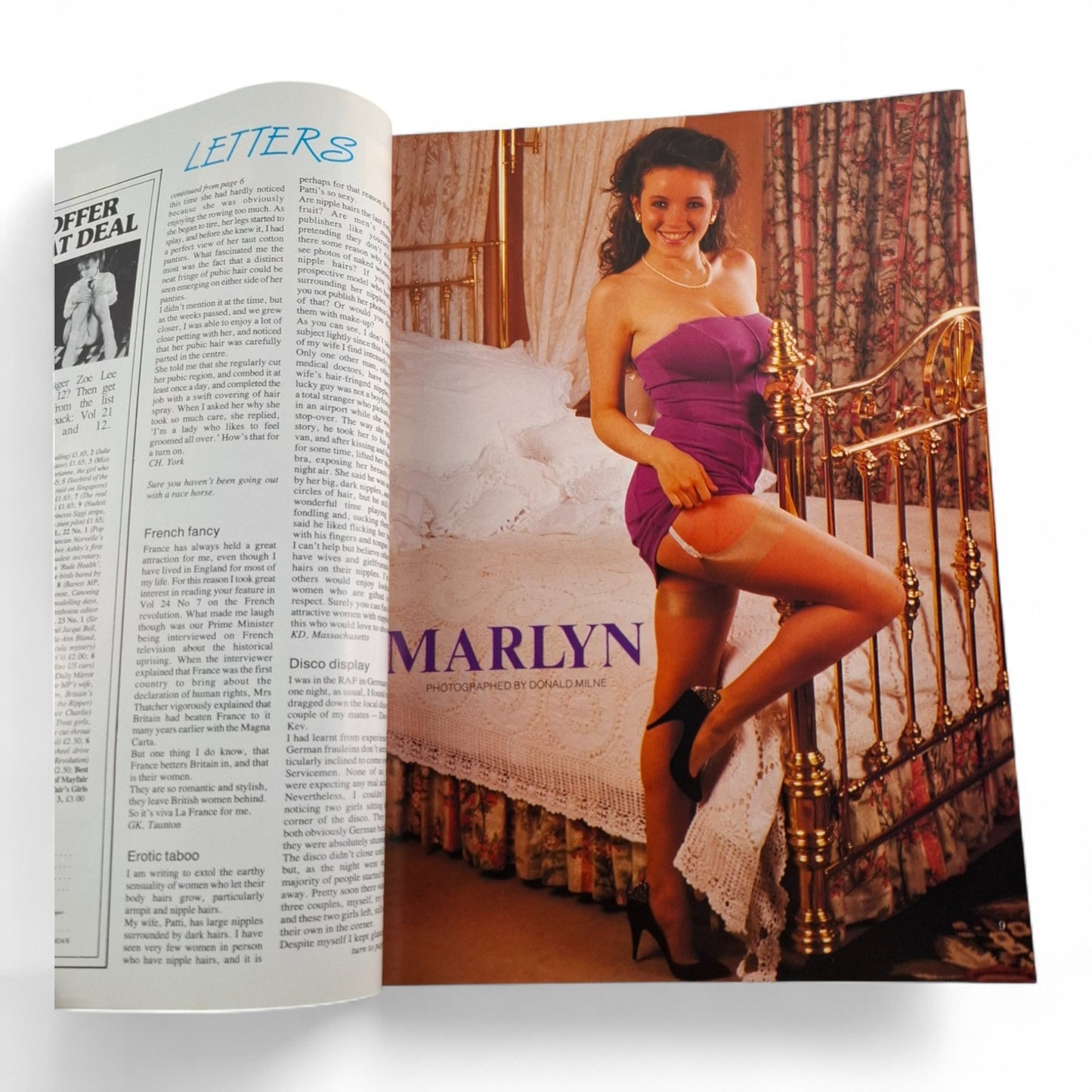 Mayfair Magazine Vol. 24 No. 8 August 1989 U.K Playboy Marlyn Pamella Bordes