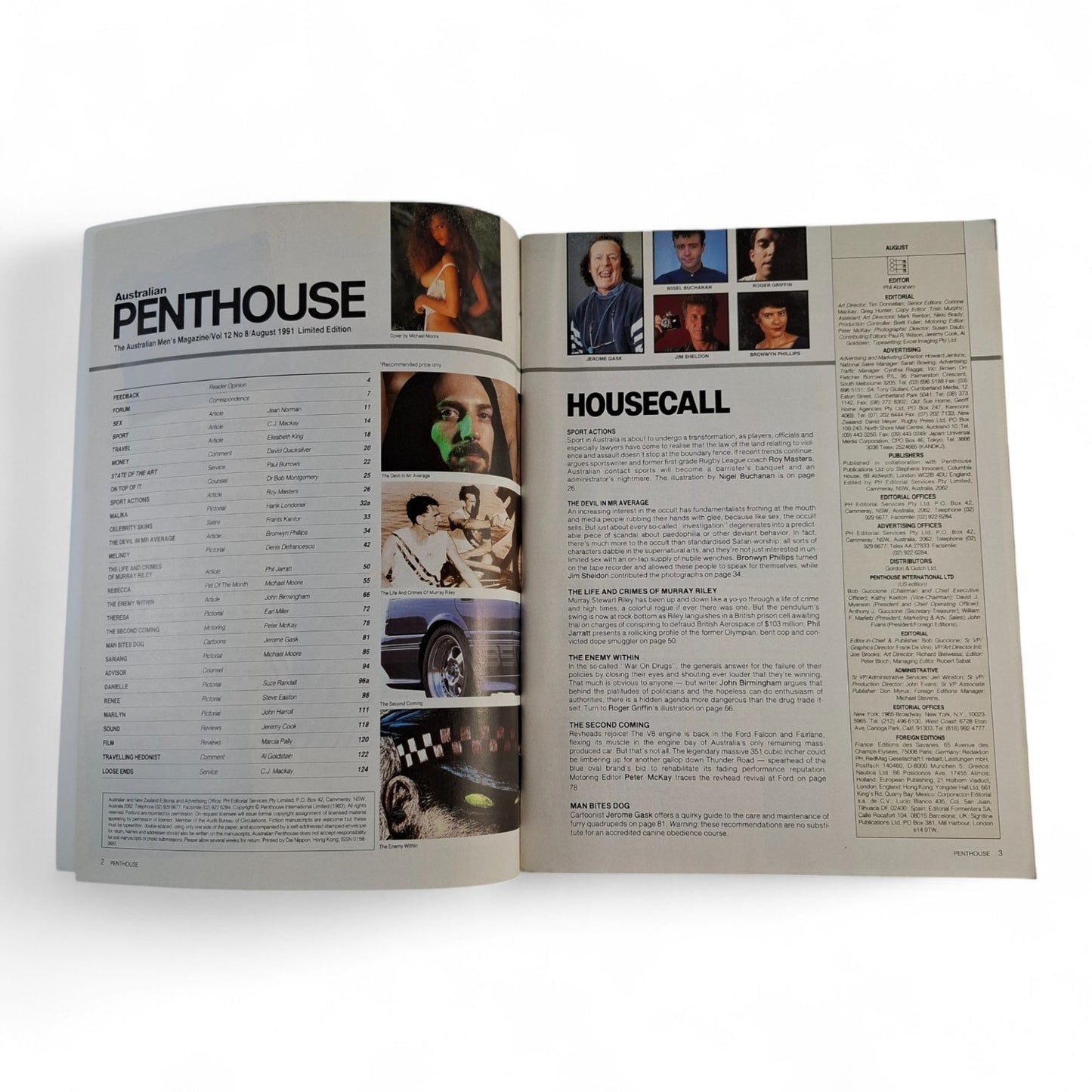 Australian Penthouse Magazine - Limited Edition August 1991 Rebecca Hurst