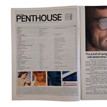 Australian Penthouse Magazine December 1982 Suzanne Masters / Sheena Sorensen