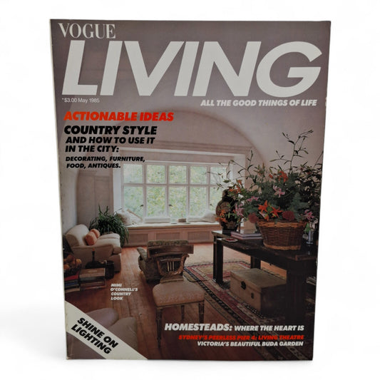 Vintage Vogue Living Australia Magazine - May No.4 1985