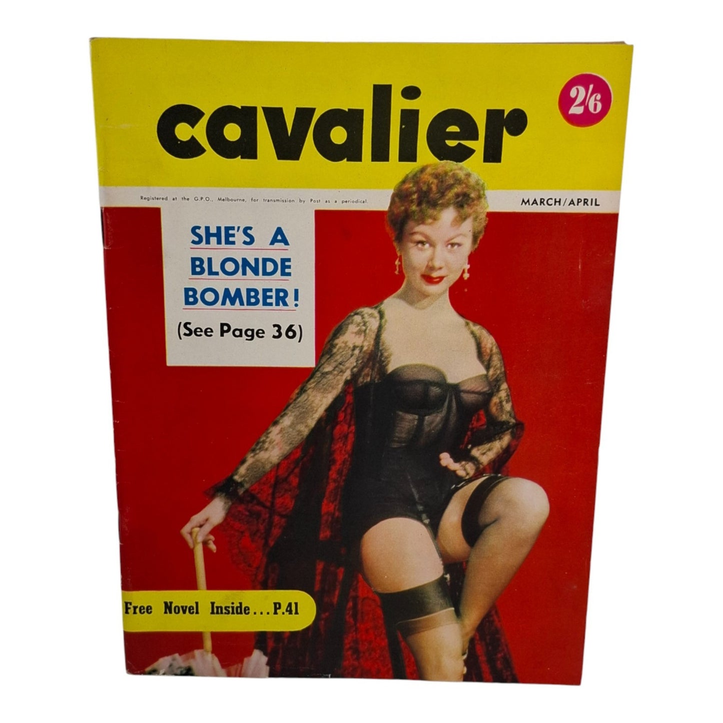 Cavalier Magazine Australia For Men March April 1956 Vol. 3 No. 5 Patti Simmons